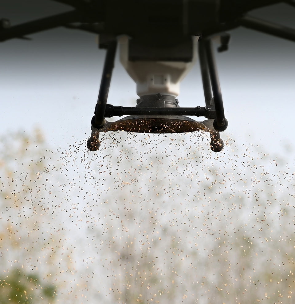 Agricultural spraying drone